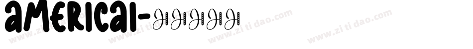 AMERICAI字体转换