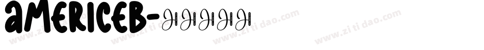 AMERICEB字体转换