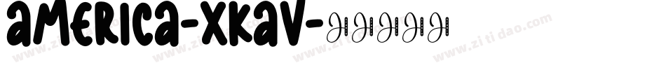 America-xKaV字体转换