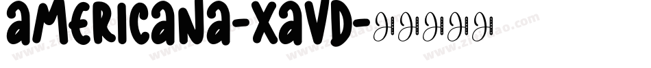 Americana-XAvd字体转换