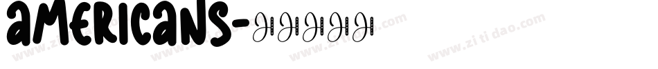 Americans字体转换