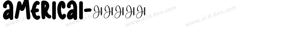 AMERICAI字体转换