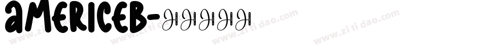 AMERICEB字体转换