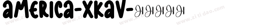 America-xKaV字体转换
