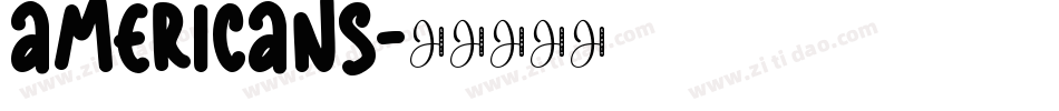 Americans字体转换