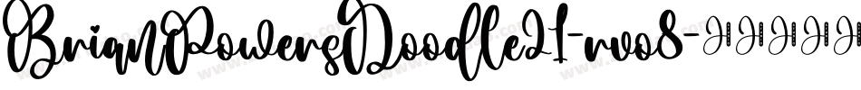 BrianPowersDoodle21-rvo8字体转换