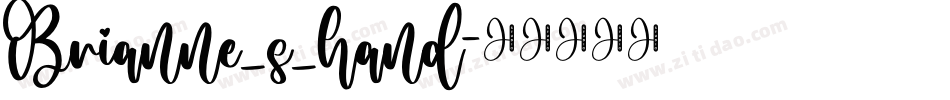 Brianne_s_hand字体转换