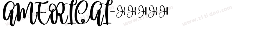 AMERICAI字体转换