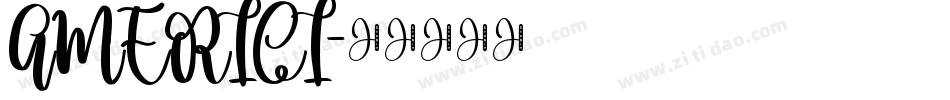 AMERICI字体转换