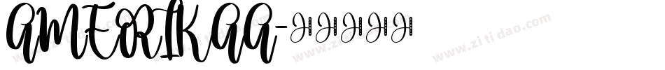AMERIKAA字体转换