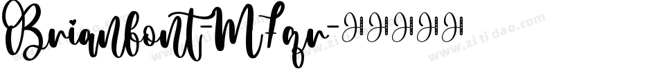 Brianfont-M7qr字体转换