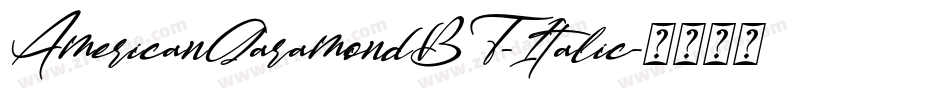 AmericanGaramondBT-Italic字体转换