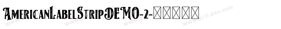 AmericanLabelStripDEMO-2字体转换