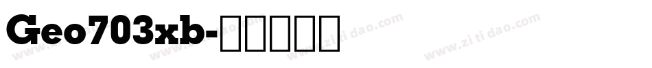 Geo703xb字体转换
