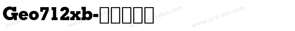 Geo712xb字体转换
