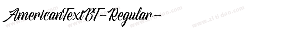 AmericanTextBT-Regular字体转换
