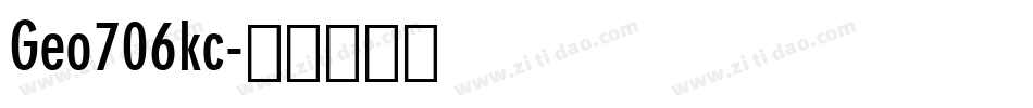 Geo706kc字体转换