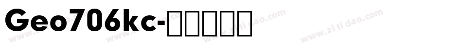 Geo706kc字体转换