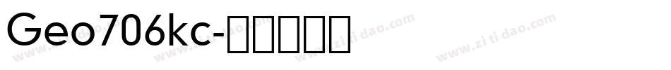 Geo706kc字体转换