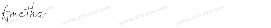 Ametha字体转换