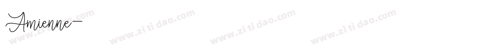 Amienne字体转换