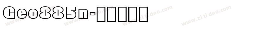 Geo885n字体转换