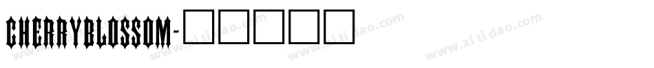 CHERRYBLOSSOM字体转换
