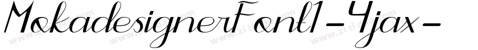 MokadesignerFont1-4jax字体转换