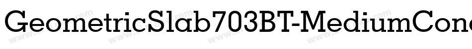 GeometricSlab703BT-MediumCond字体转换