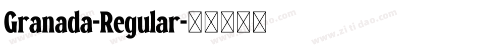 Granada-Regular字体转换