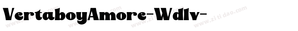 VertaboyAmore-Wd1v字体转换