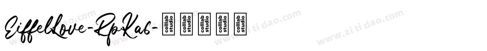 EiffelLove-RpKa6字体转换