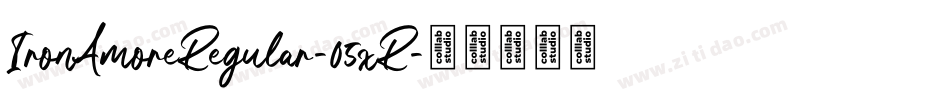 IronAmoreRegular-05xR字体转换