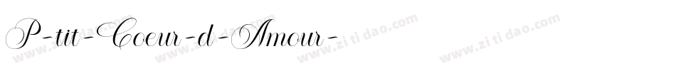 P-tit-Coeur-d-Amour字体转换