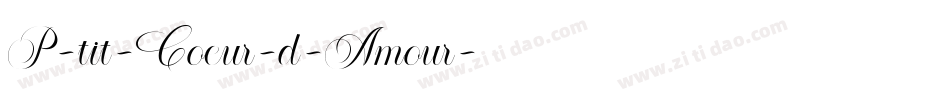 P-tit-Coeur-d-Amour字体转换