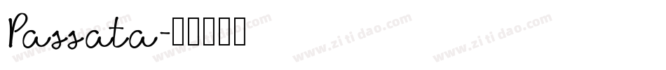 Passata字体转换