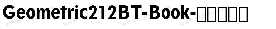 Geometric212BT-Book字体转换