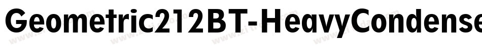 Geometric212BT-HeavyCondensed字体转换