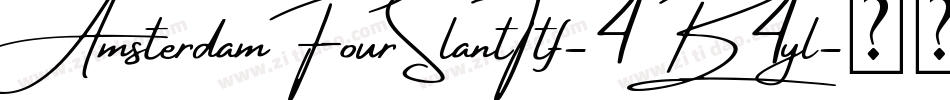AmsterdamFourSlantTtf-4B4yl字体转换