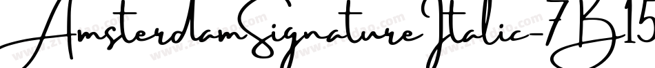 AmsterdamSignatureItalic-7B15E字体转换