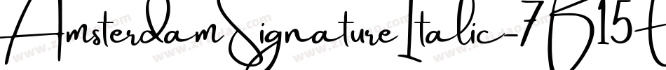 AmsterdamSignatureItalic-7B15E字体转换