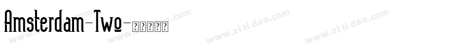 Amsterdam-Two字体转换