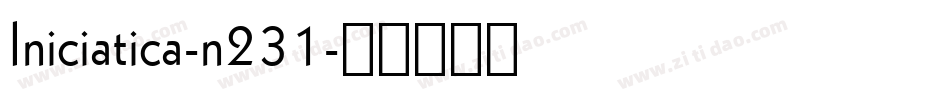 Iniciatica-n231字体转换