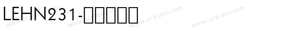 LEHN231字体转换
