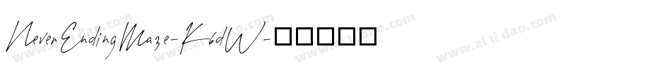 NeverEndingMaze-K6dW字体转换