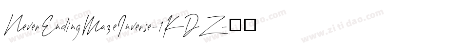 NeverEndingMazeInverse-1KDZ字体转换