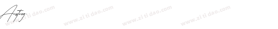 Amstong字体转换