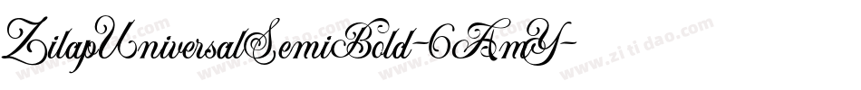 ZilapUniversalSemiBold-6AmY字体转换