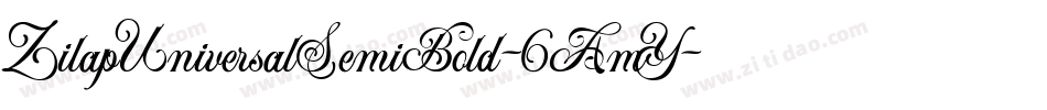 ZilapUniversalSemiBold-6AmY字体转换