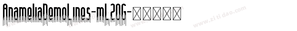 AnameliaDemoLines-mL2OG字体转换